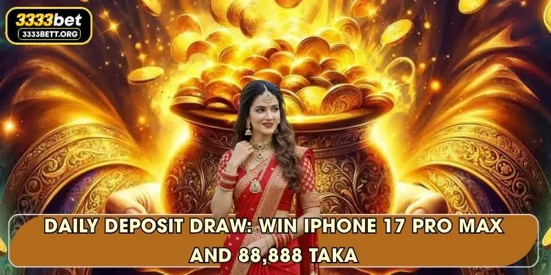 Daily Deposit Draw: Win iPhone 17 Pro Max And 88,888 Taka