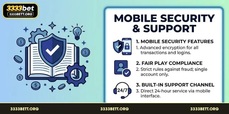 Enhanced security features protect your data within the mobile app