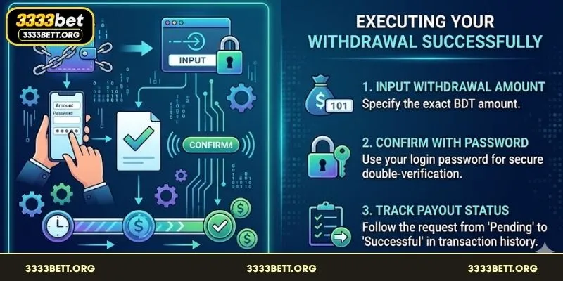 Entering the amount and password for a secure cash out