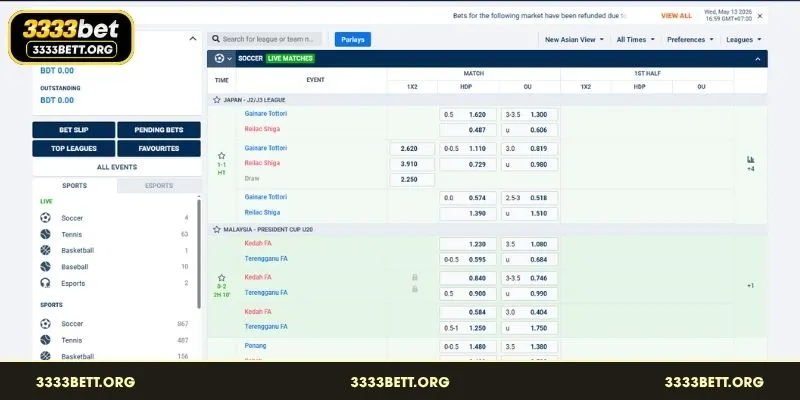 High speed mobile interface for the modern AP Gaming Sport lobby