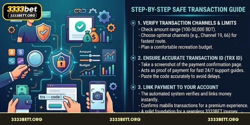 Secure transaction history and deposit limit settings