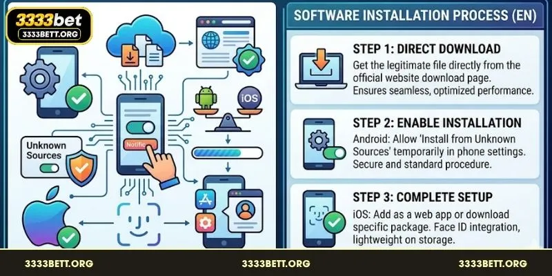 Step by step installation guide for mobile gaming software